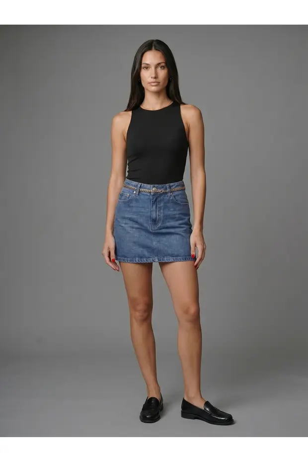 Noe Collection Kadın Halter Yaka Body Slim Fit Likralı Bodysuit Günlük Şık Atlet Body 2